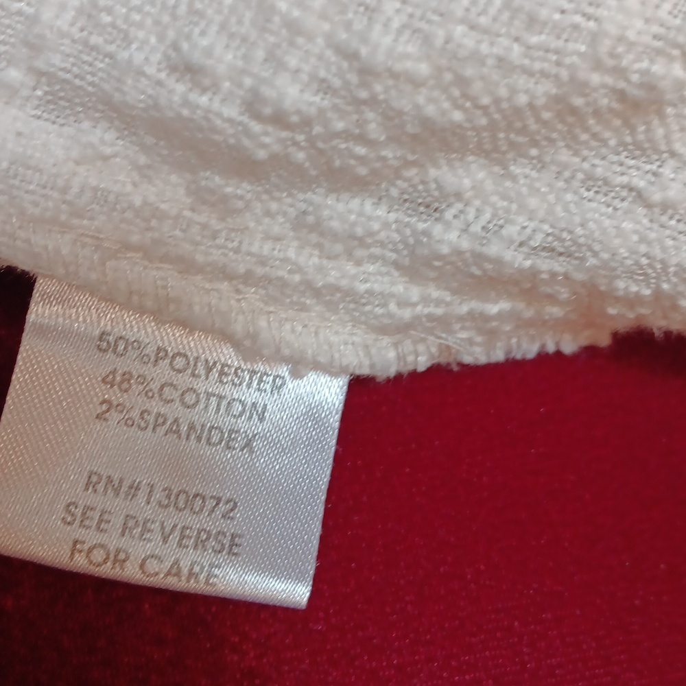 Kate Rosy Crop Off White Blazer, Sz. Lg. 5/$50 - Picture 5 of 5